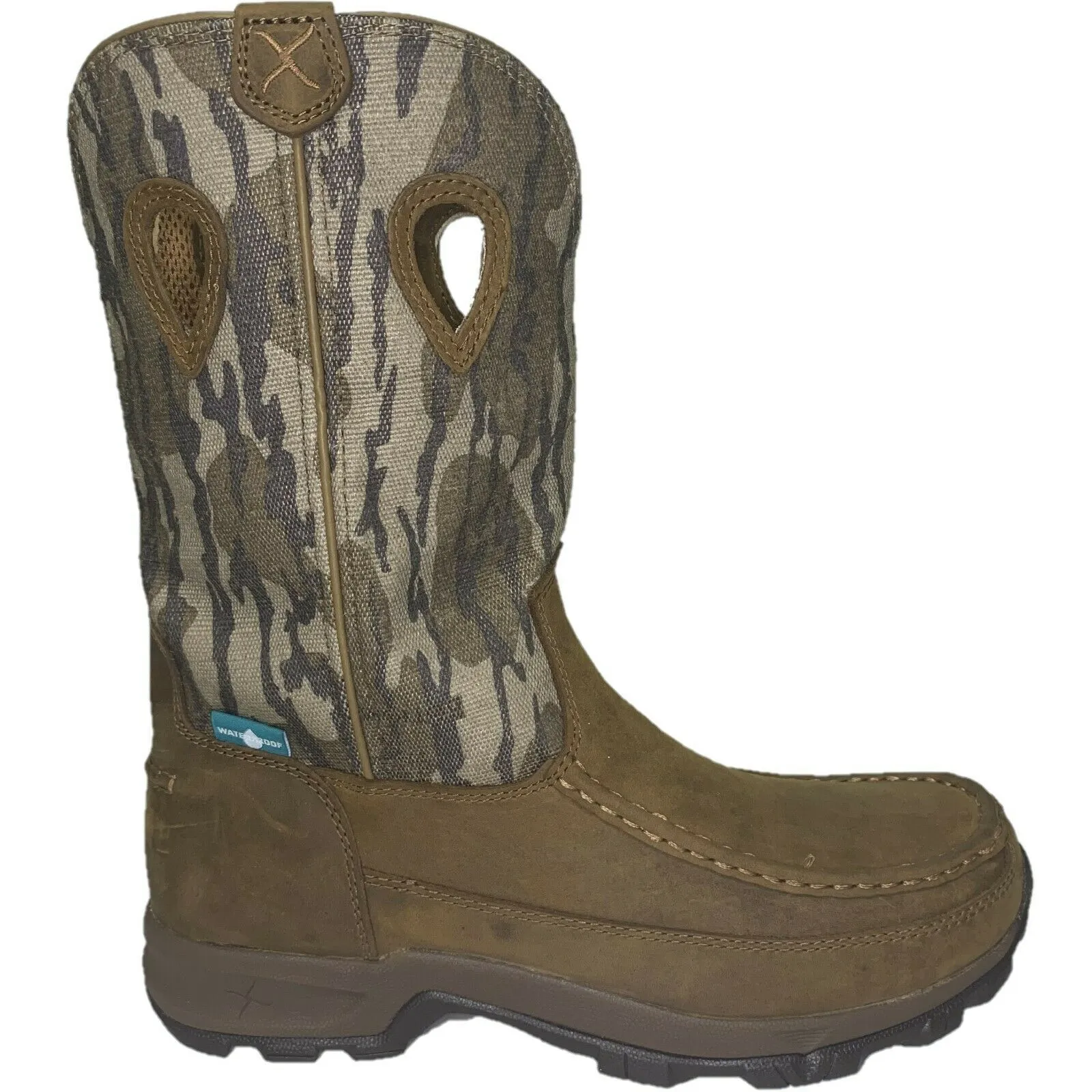Twisted X Men's Hiker Distressed Saddle And Camo Boot MHKBW02