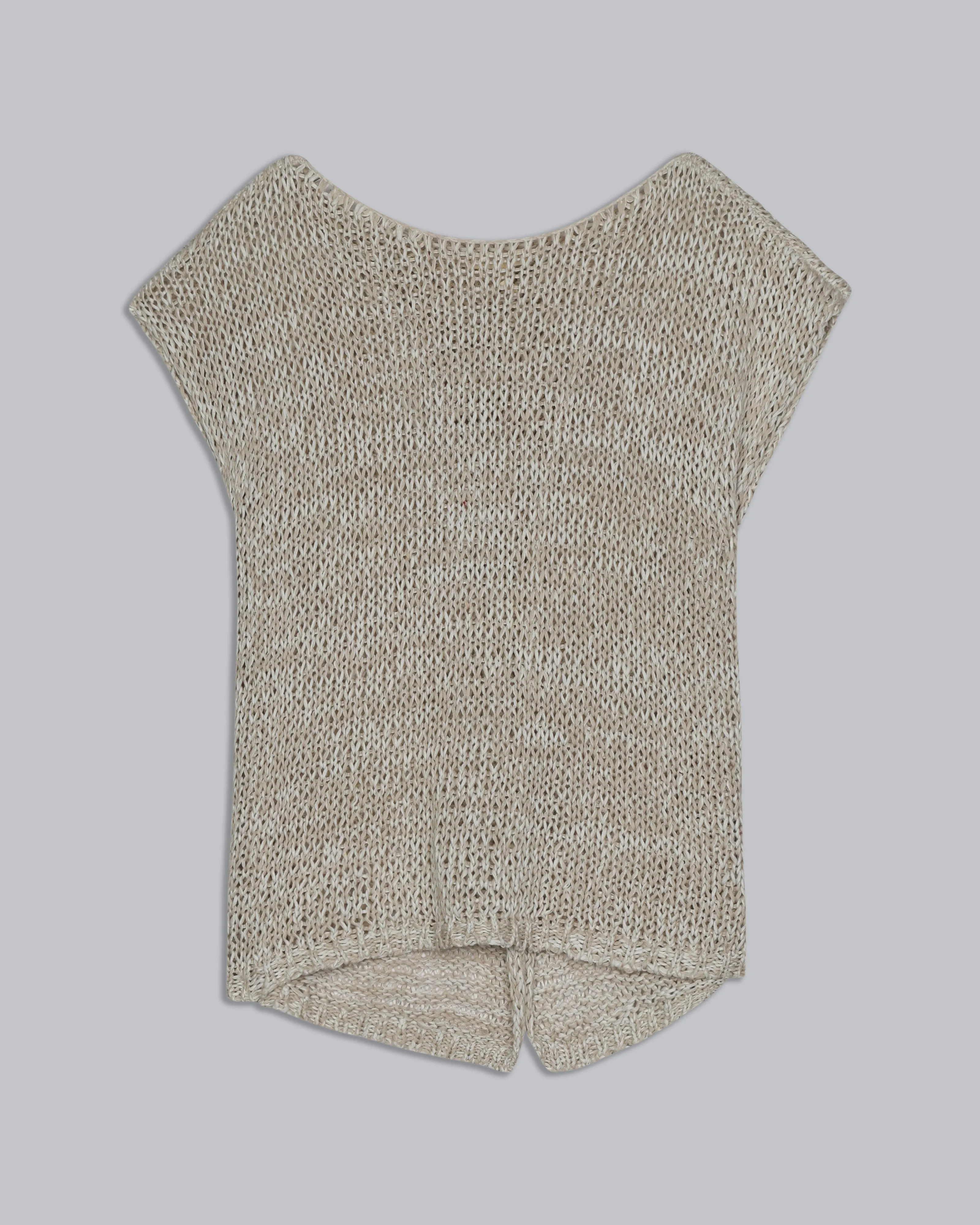 Two-Tone Crisp Organic Cotton Tape Pullover