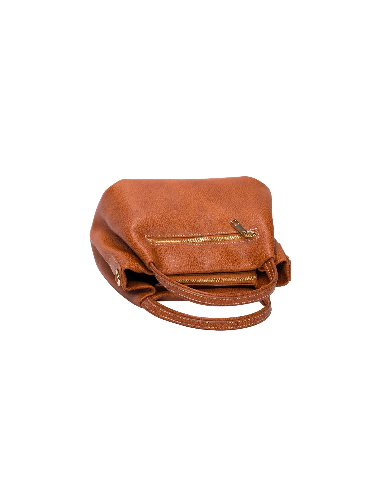 Uffizi soft leather bag Tan