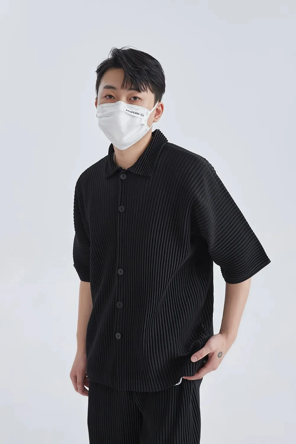UrbanVibe Miyake Lapel Sommer Shirt