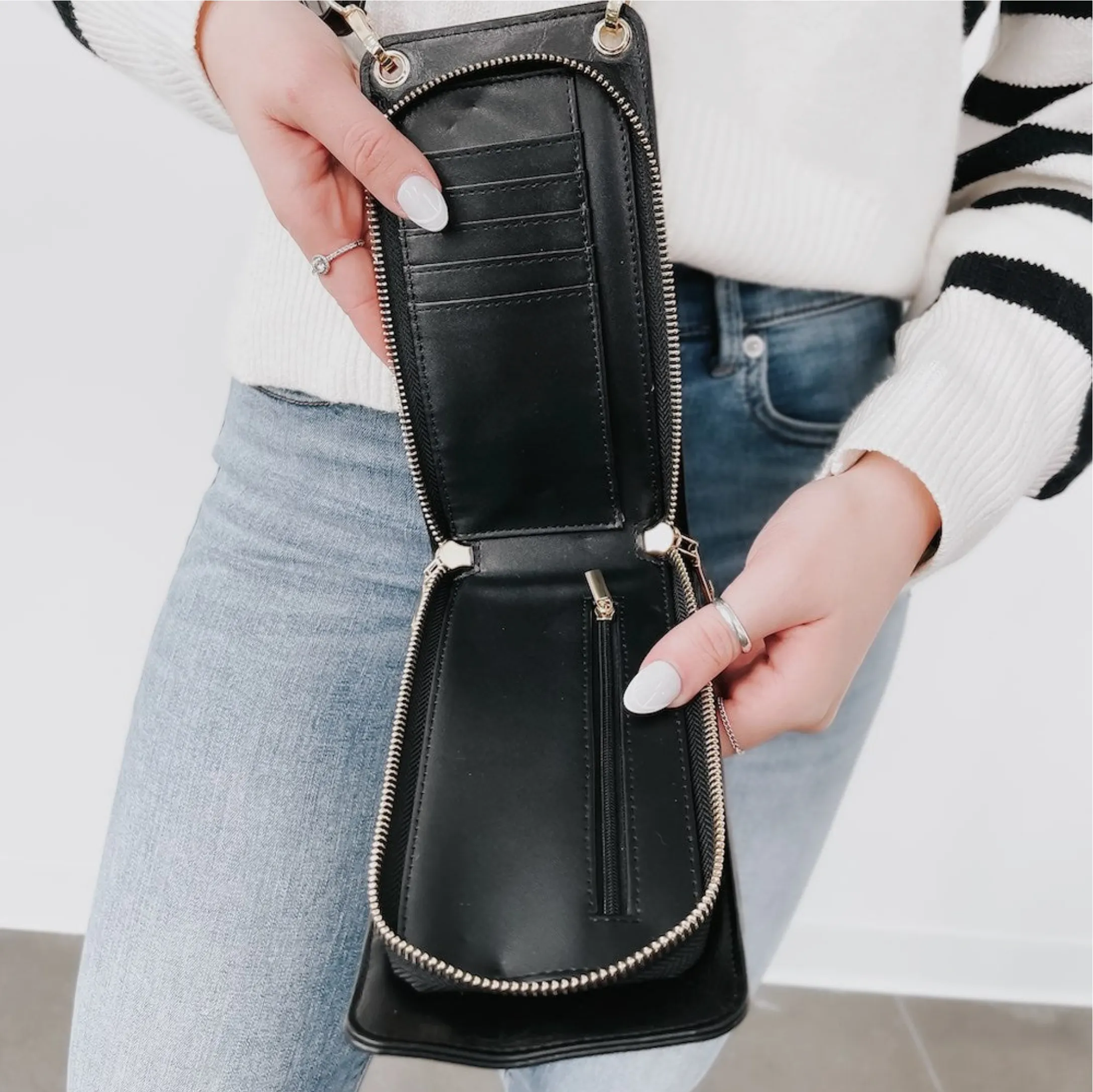 Vegan Phone Bag - Brown