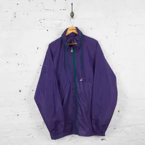 Vintage K-Way Cagoule Rain Jacket - Purple - XL