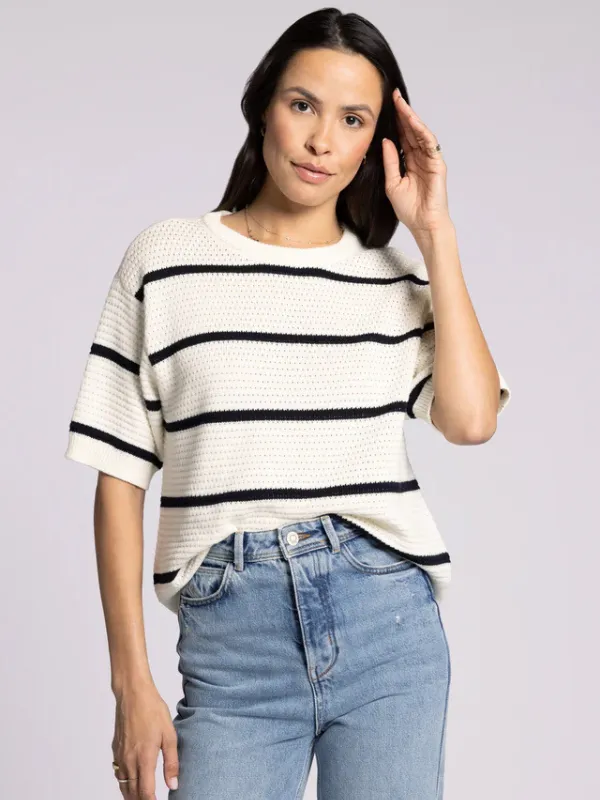 Viola Sweater - Ivory Black