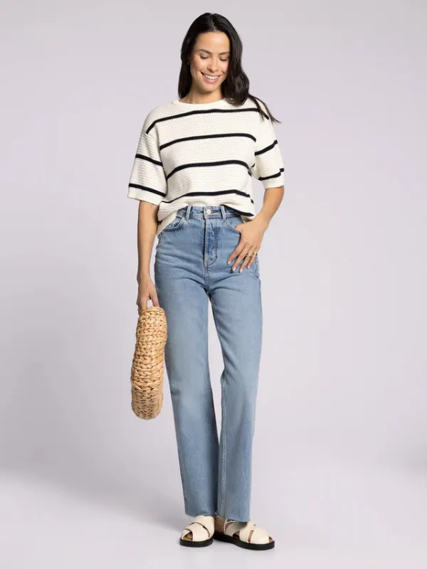 Viola Sweater - Ivory Black