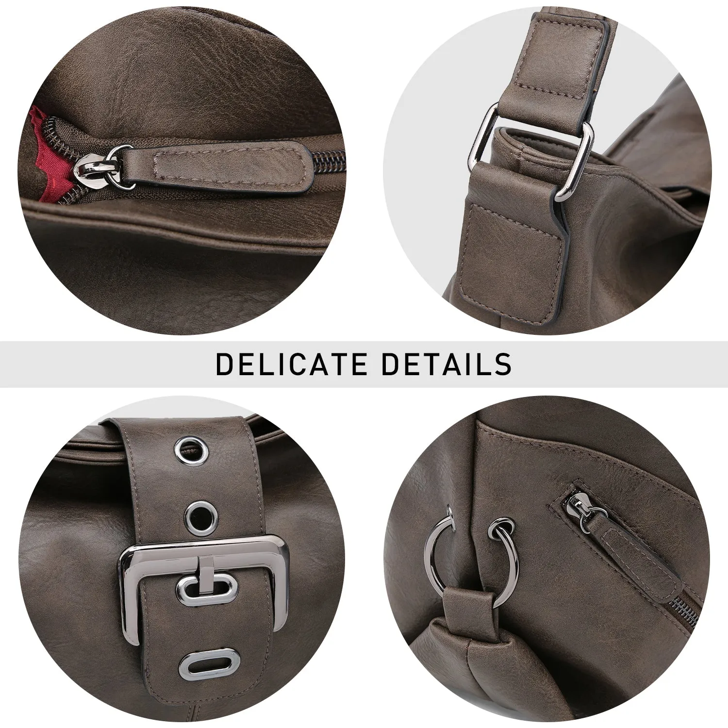 VONMAY Large Women Hobo Purse Shoulder Bag Ladies Buckle Handbags
