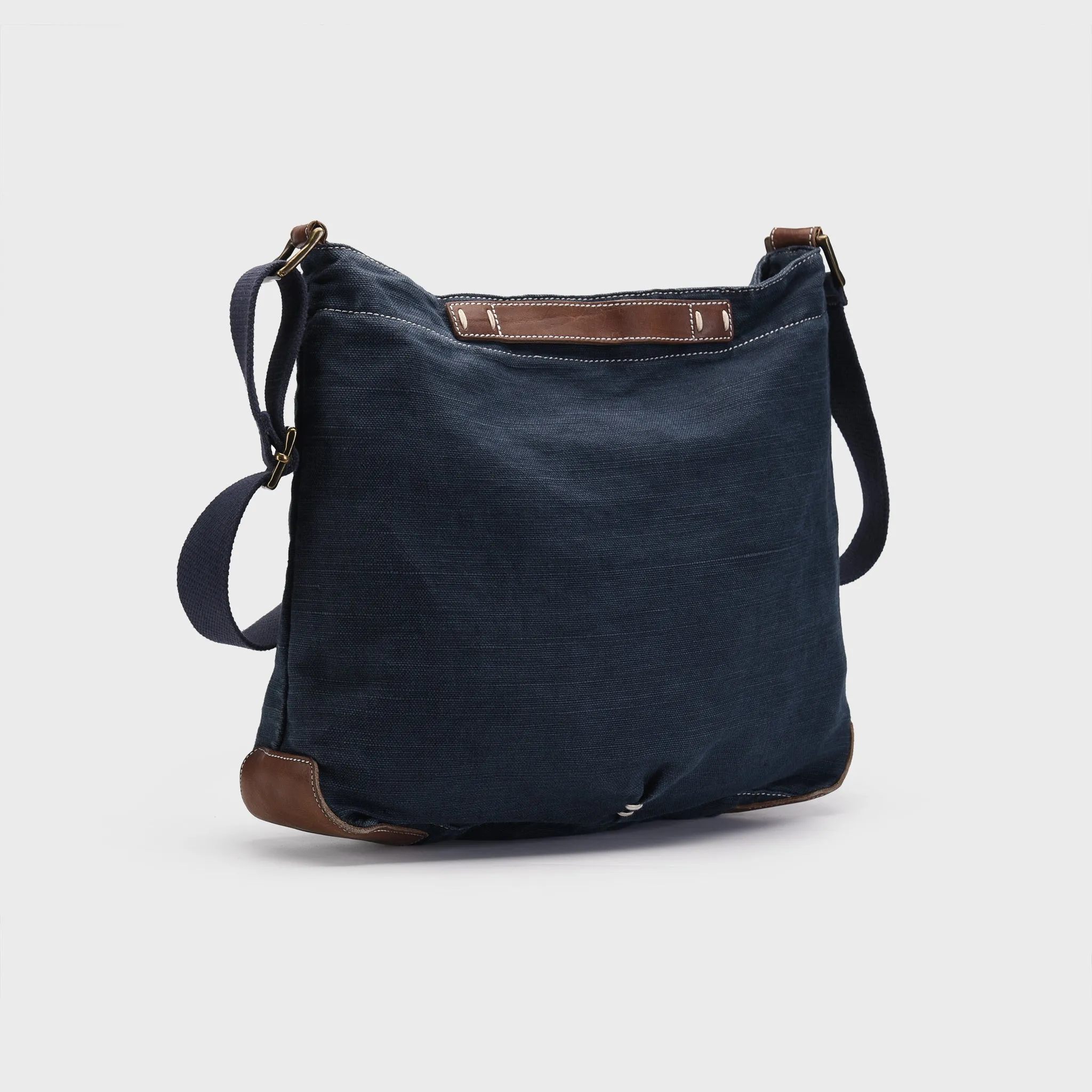 Washed Canvas Crossbody Bucket