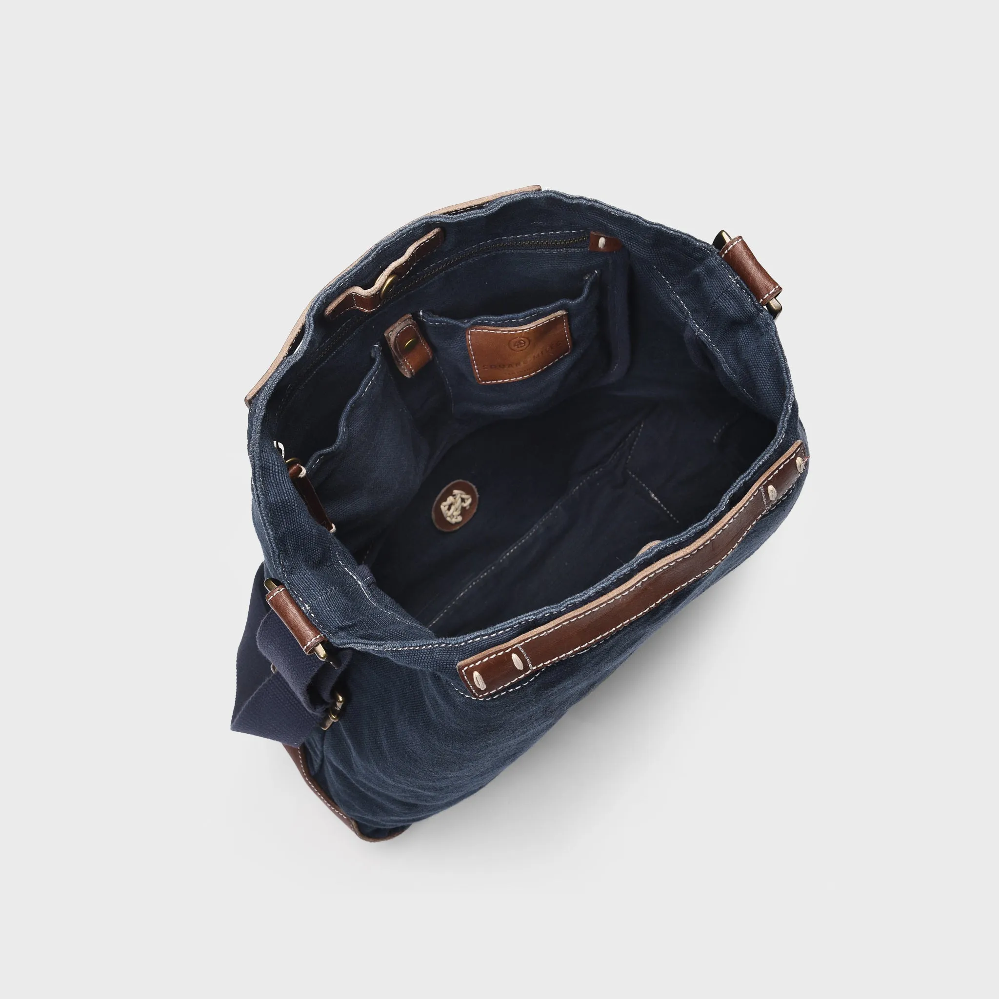 Washed Canvas Crossbody Bucket
