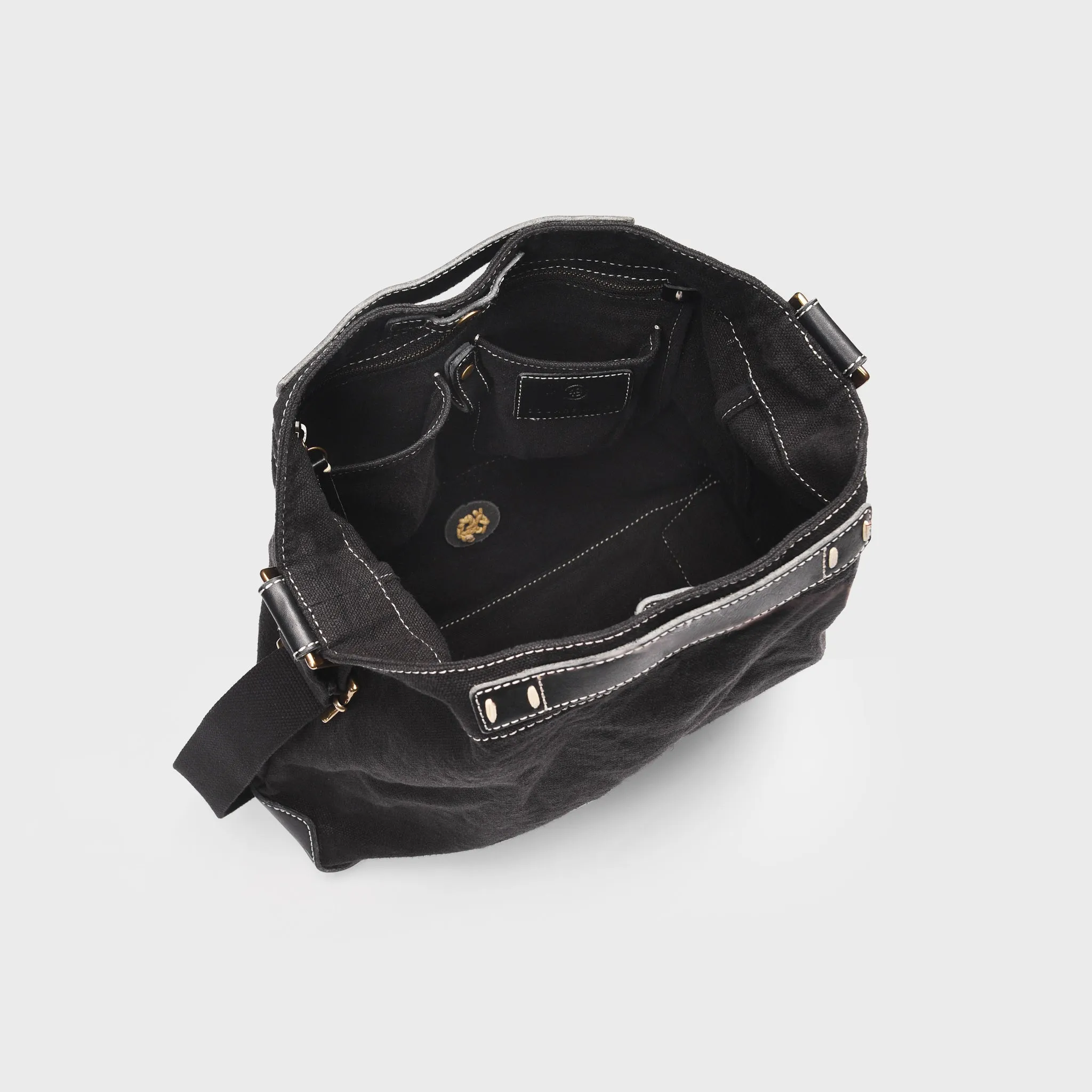 Washed Canvas Crossbody Bucket