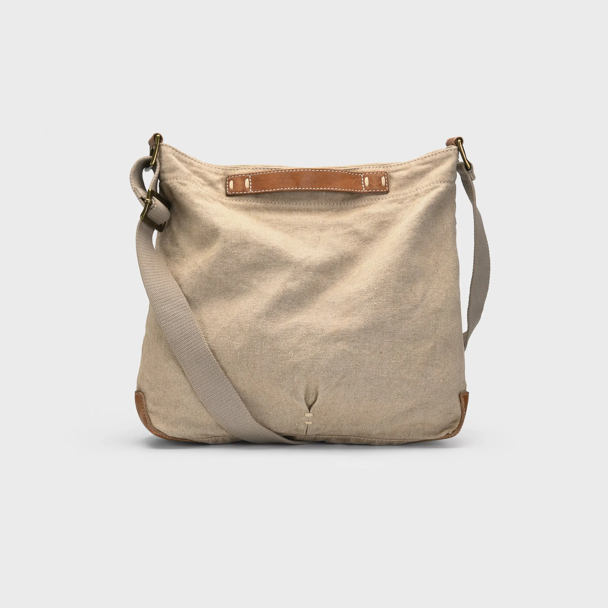 Washed Canvas Crossbody Bucket