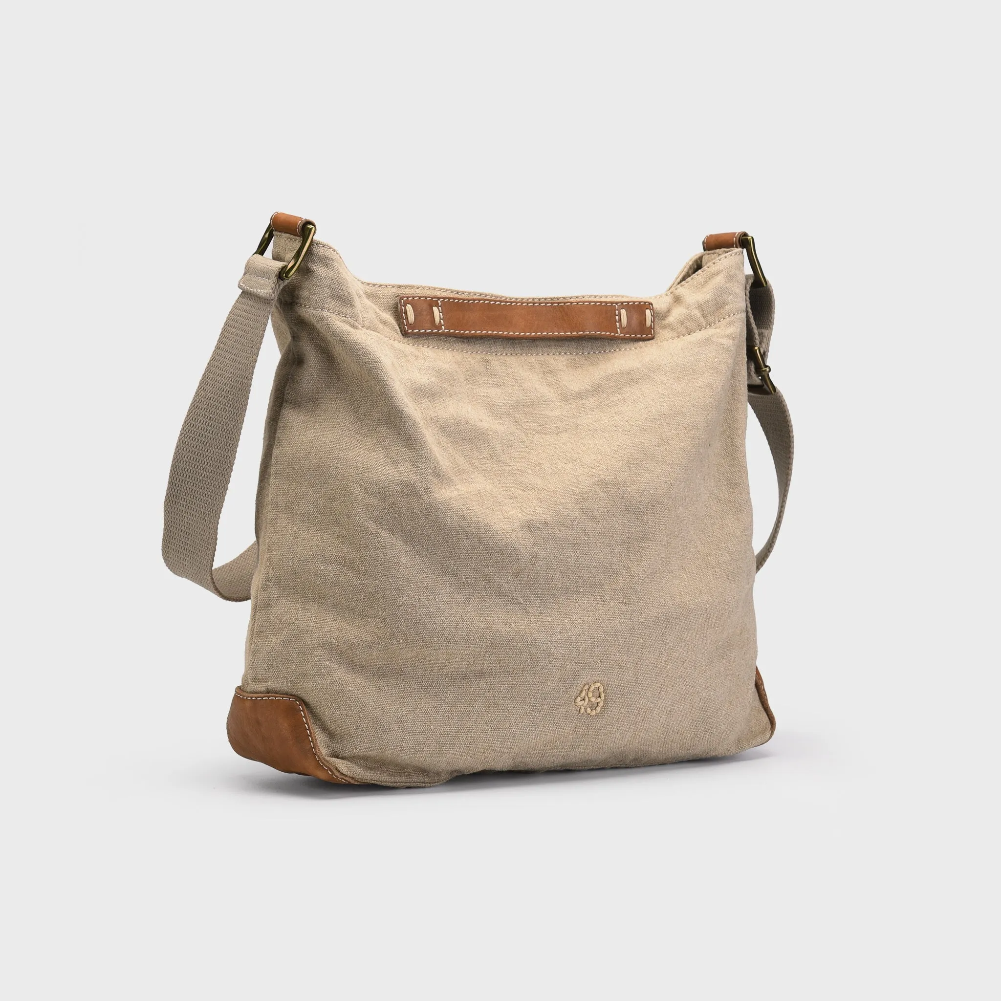 Washed Canvas Crossbody Bucket