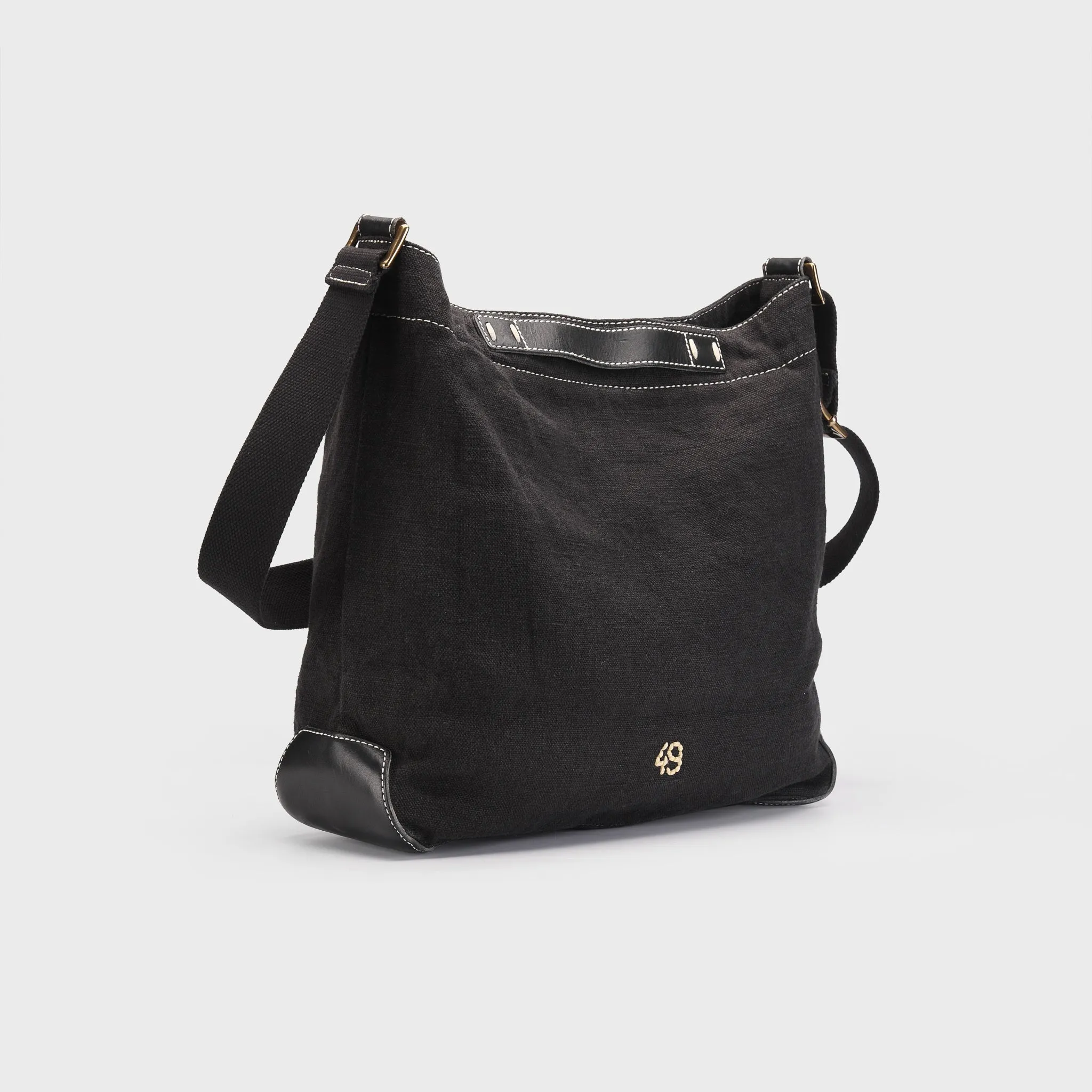 Washed Canvas Crossbody Bucket