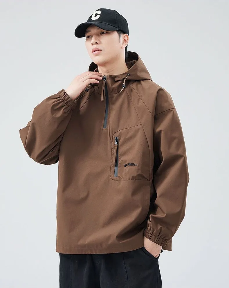 Waterproof and Windproof Men's Rain Coat for Outdoor Adventure