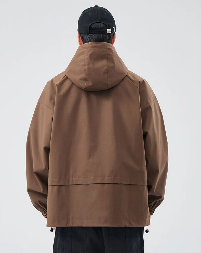 Waterproof and Windproof Men's Rain Coat for Outdoor Adventure