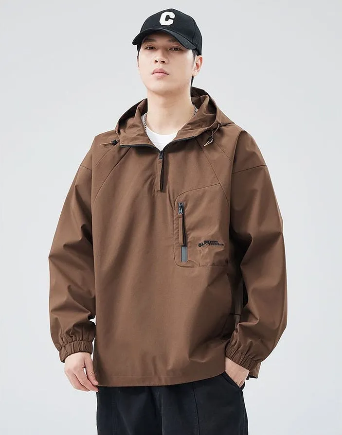 Waterproof and Windproof Men's Rain Coat for Outdoor Adventure
