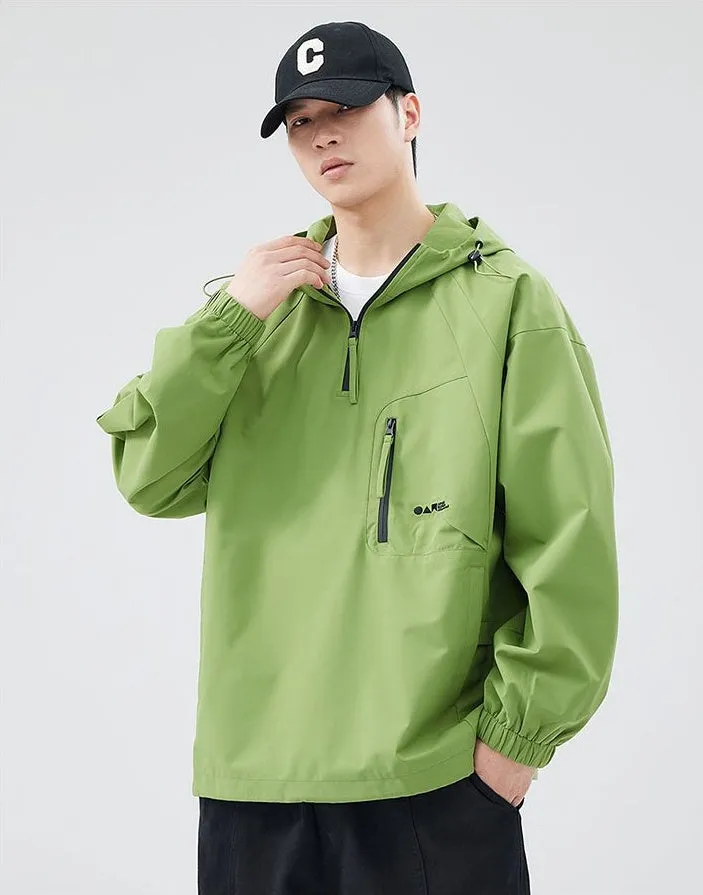 Waterproof and Windproof Men's Rain Coat for Outdoor Adventure