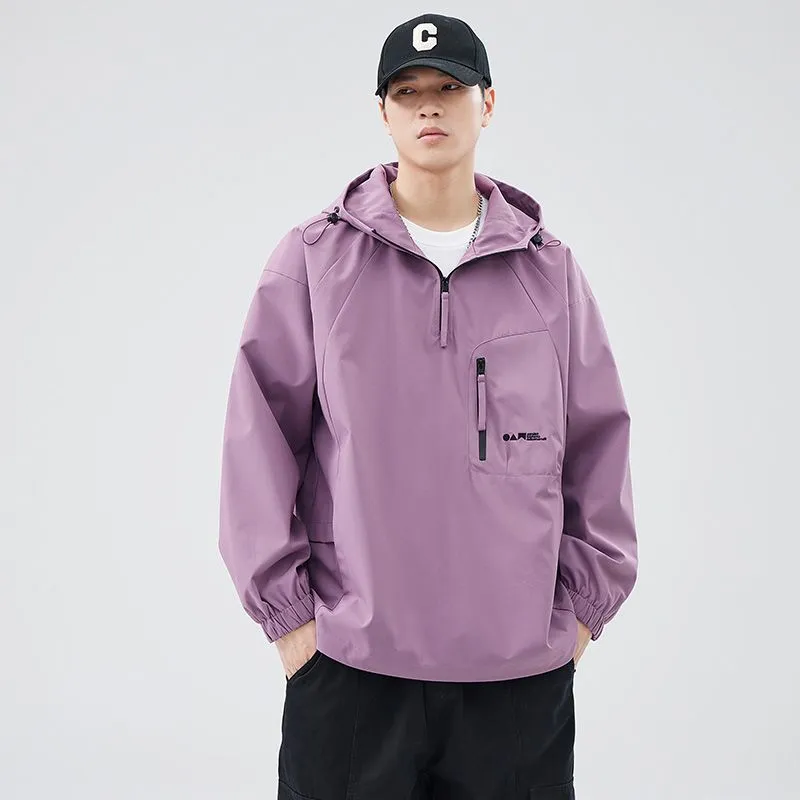 Waterproof and Windproof Men's Rain Coat for Outdoor Adventure