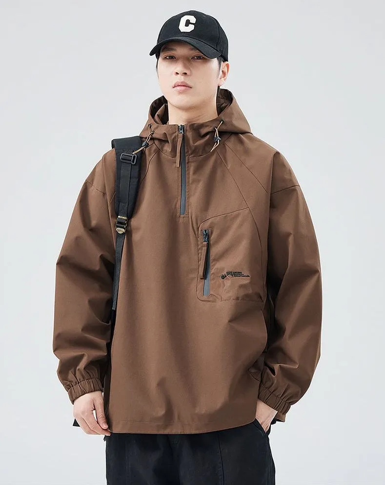 Waterproof and Windproof Men's Rain Coat for Outdoor Adventure
