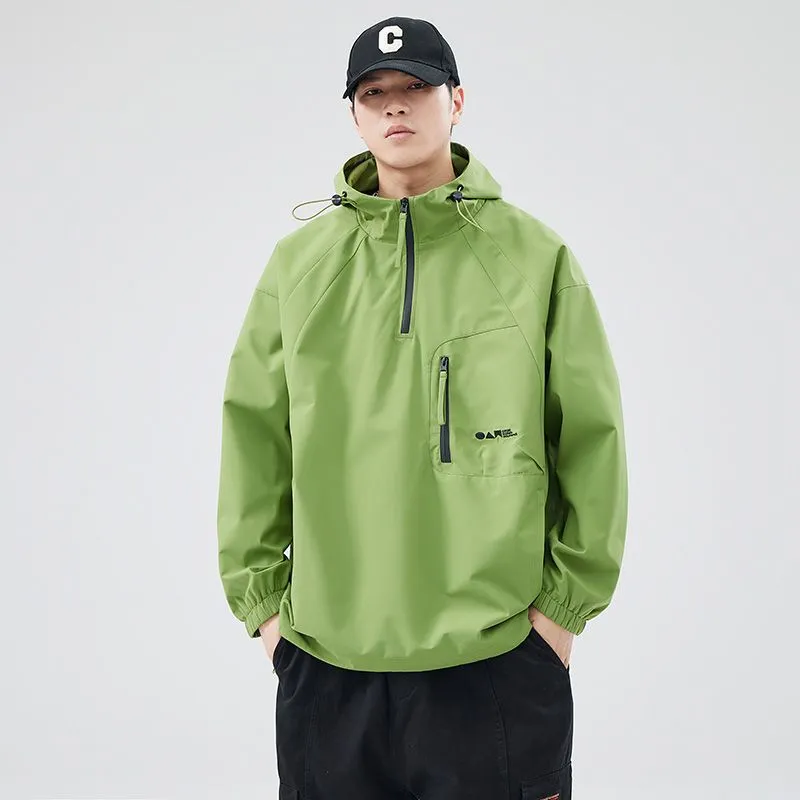 Waterproof and Windproof Men's Rain Coat for Outdoor Adventure
