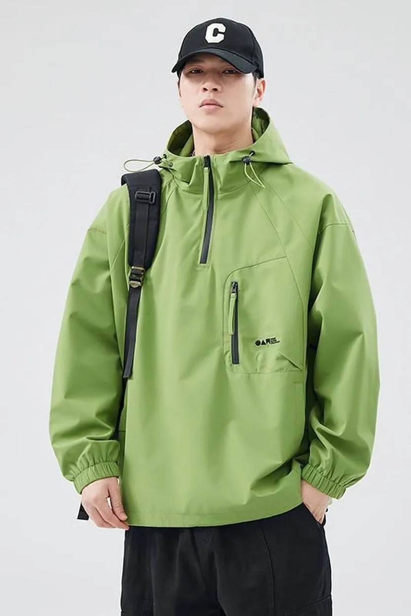 Waterproof and Windproof Men's Rain Coat for Outdoor Adventure