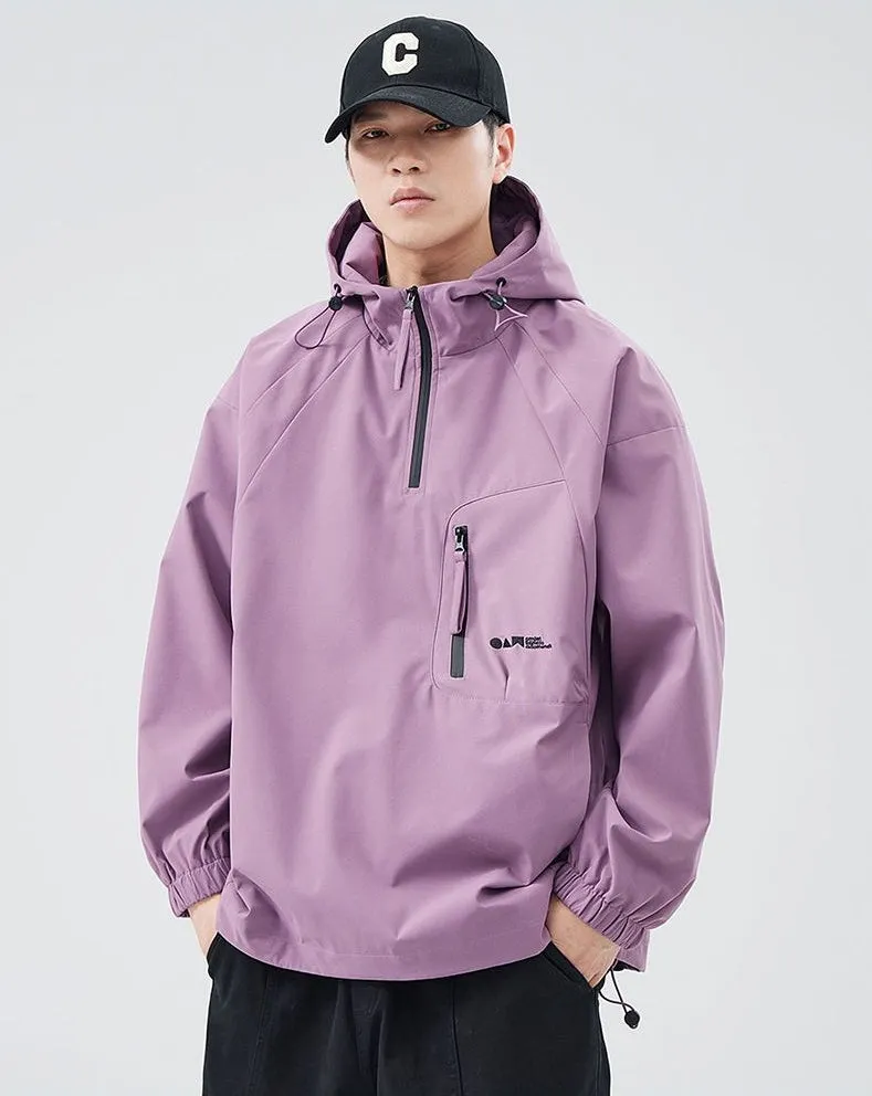 Waterproof and Windproof Men's Rain Coat for Outdoor Adventure
