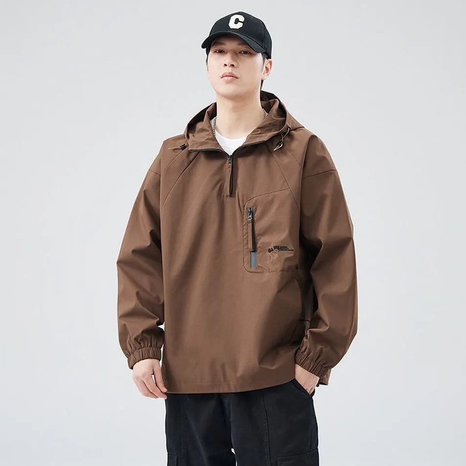 Waterproof and Windproof Men's Rain Coat for Outdoor Adventure