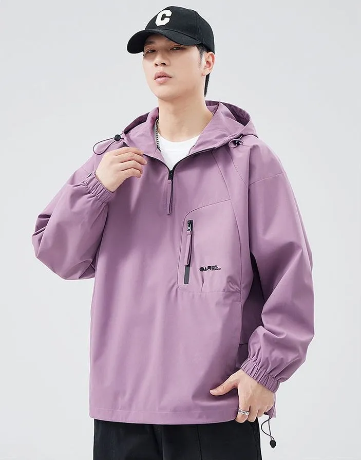 Waterproof and Windproof Men's Rain Coat for Outdoor Adventure