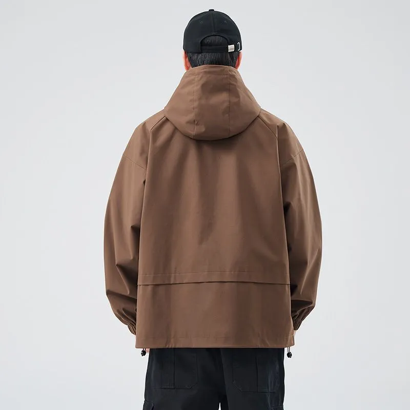 Waterproof and Windproof Men's Rain Coat for Outdoor Adventure