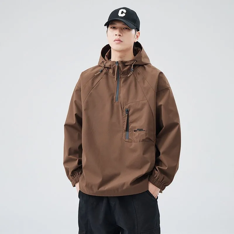 Waterproof and Windproof Men's Rain Coat for Outdoor Adventure