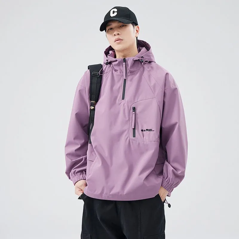 Waterproof and Windproof Men's Rain Coat for Outdoor Adventure