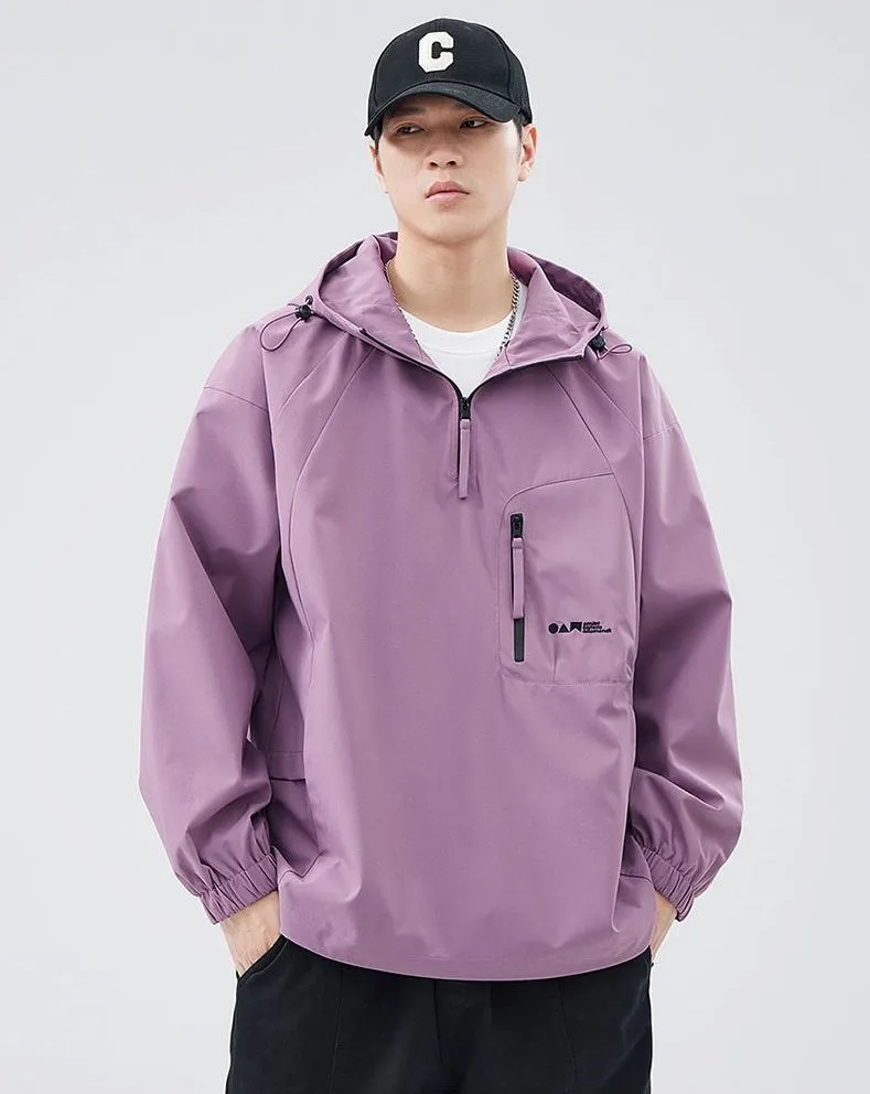Waterproof and Windproof Men's Rain Coat for Outdoor Adventure