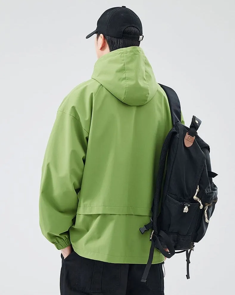 Waterproof and Windproof Men's Rain Coat for Outdoor Adventure