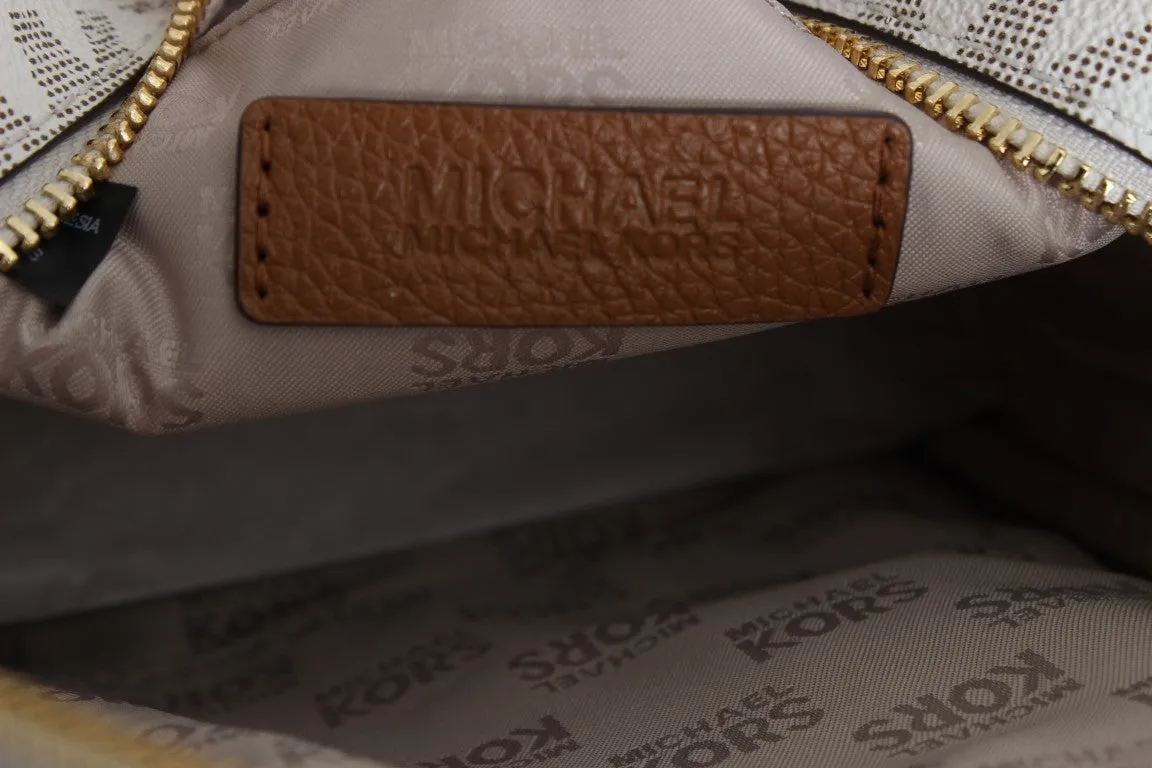 White ABBEY Leather XS Backpack