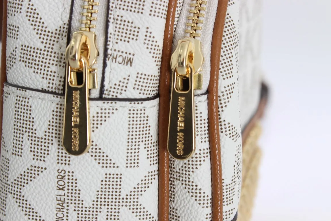 White ABBEY Leather XS Backpack