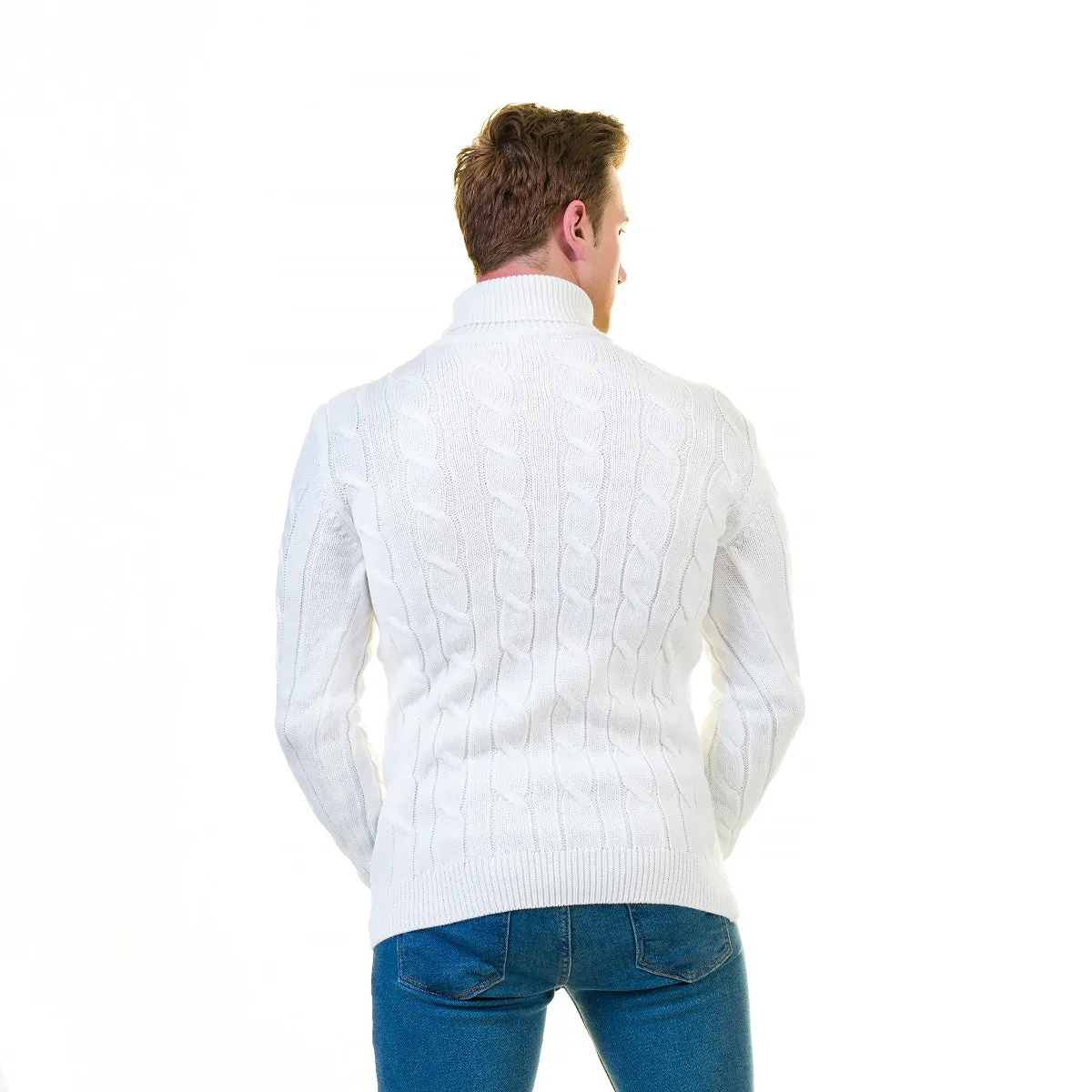 White European Wool Luxury Zippered With Sweater Jacket Warm Winter Tailor Fit