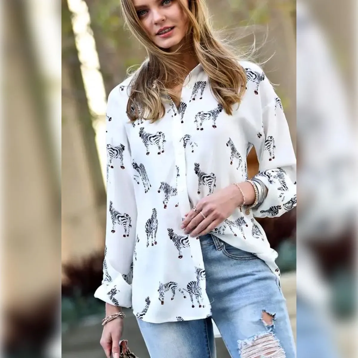 Wild Zebra Top