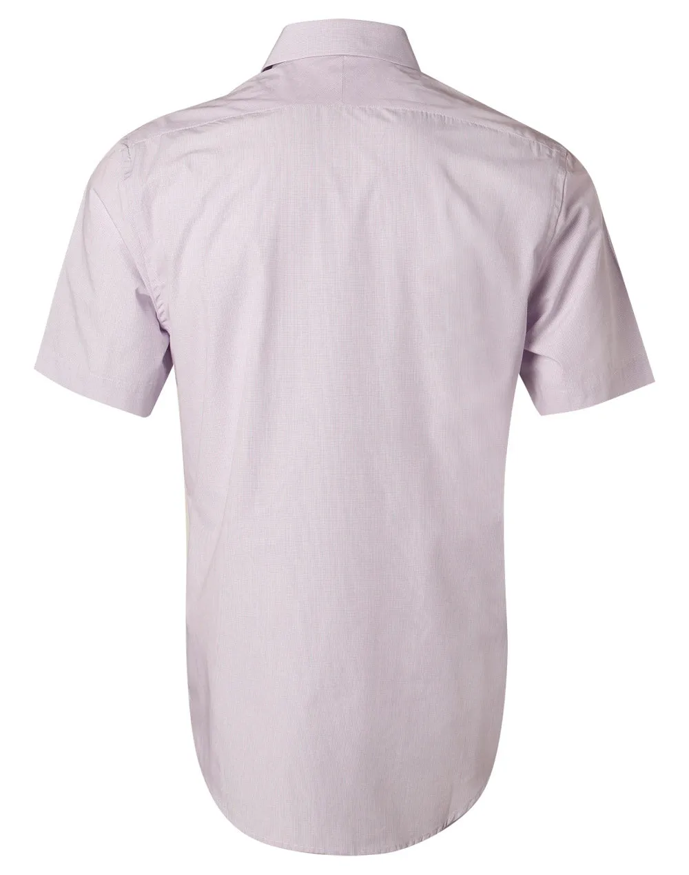 Winning Spirit-Men's Mini Check Short Sleeve Shirt -M7360S