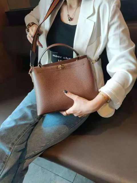 Women All-match Real Skin Cross Body Bag Classic Satchel Purse