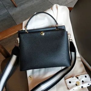 Women All-match Real Skin Cross Body Bag Classic Satchel Purse
