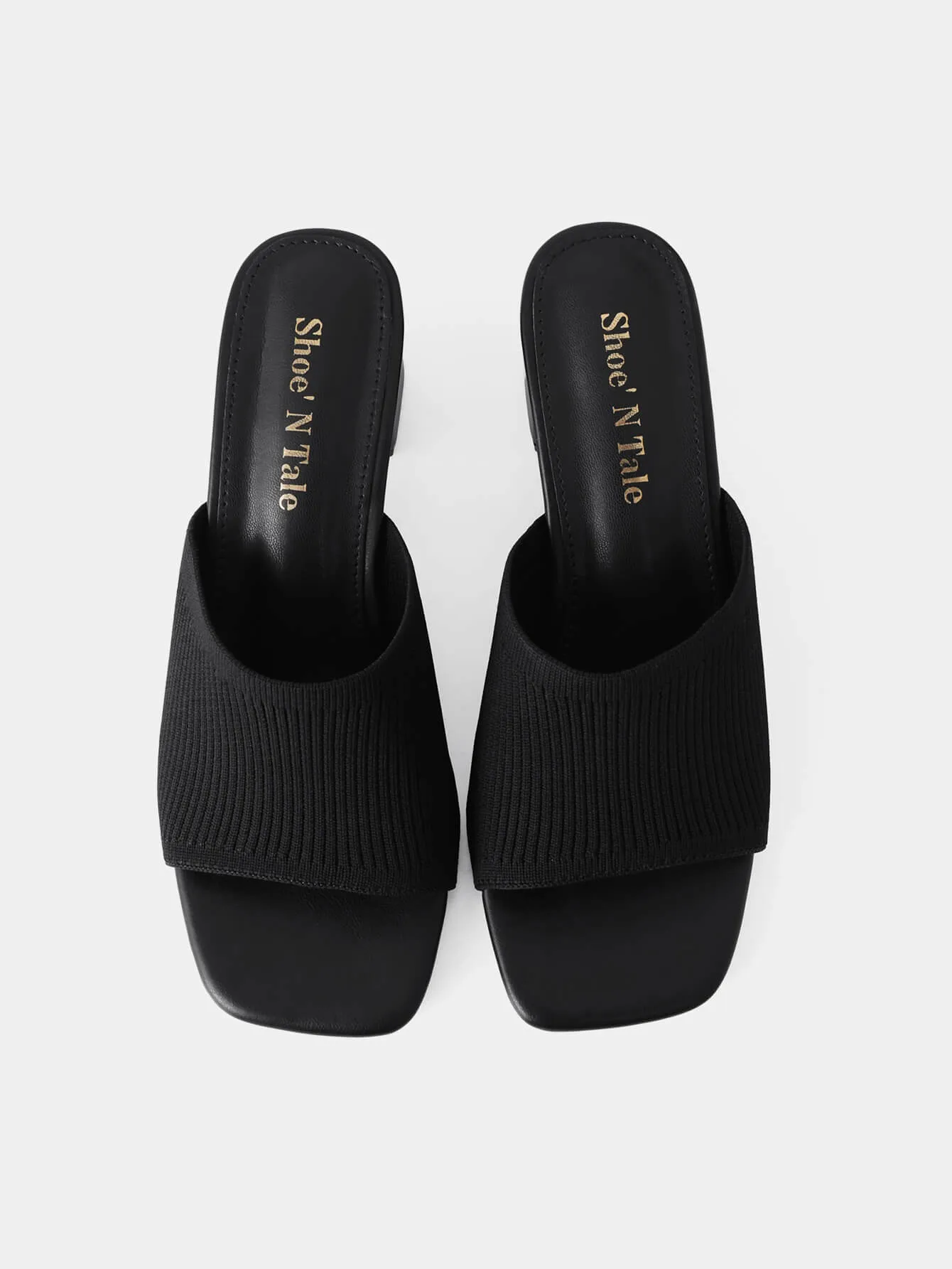 Women Knit Heeled Sandals