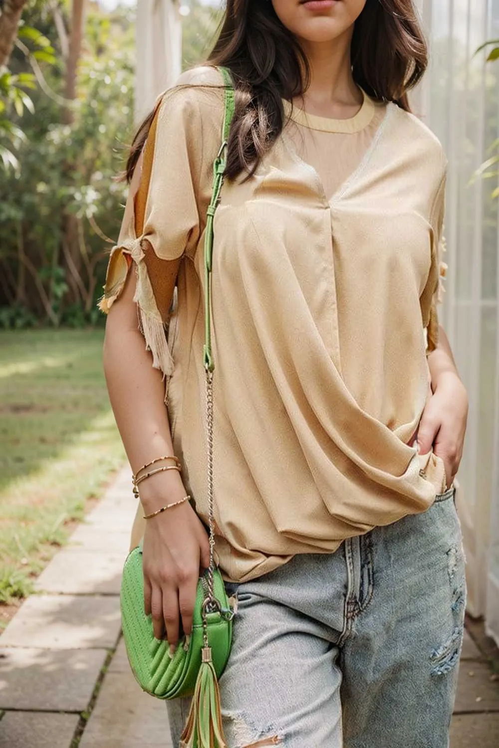 women s blouses loose solid belted long sleeve blouse