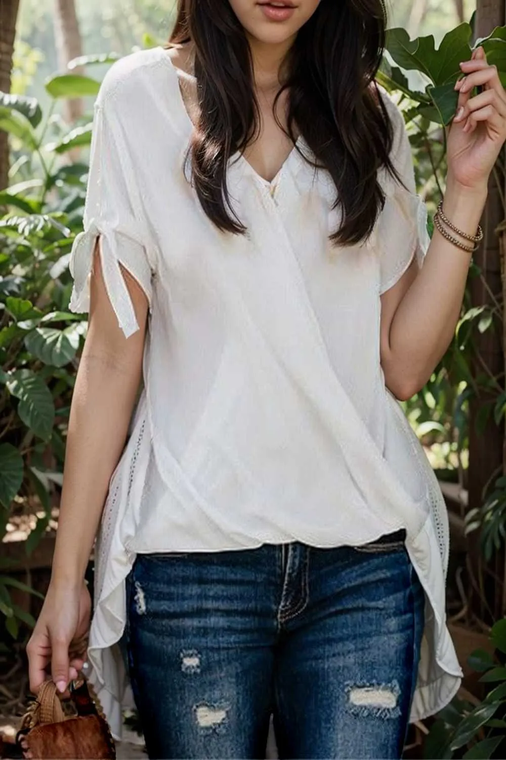 women s blouses loose solid belted long sleeve blouse