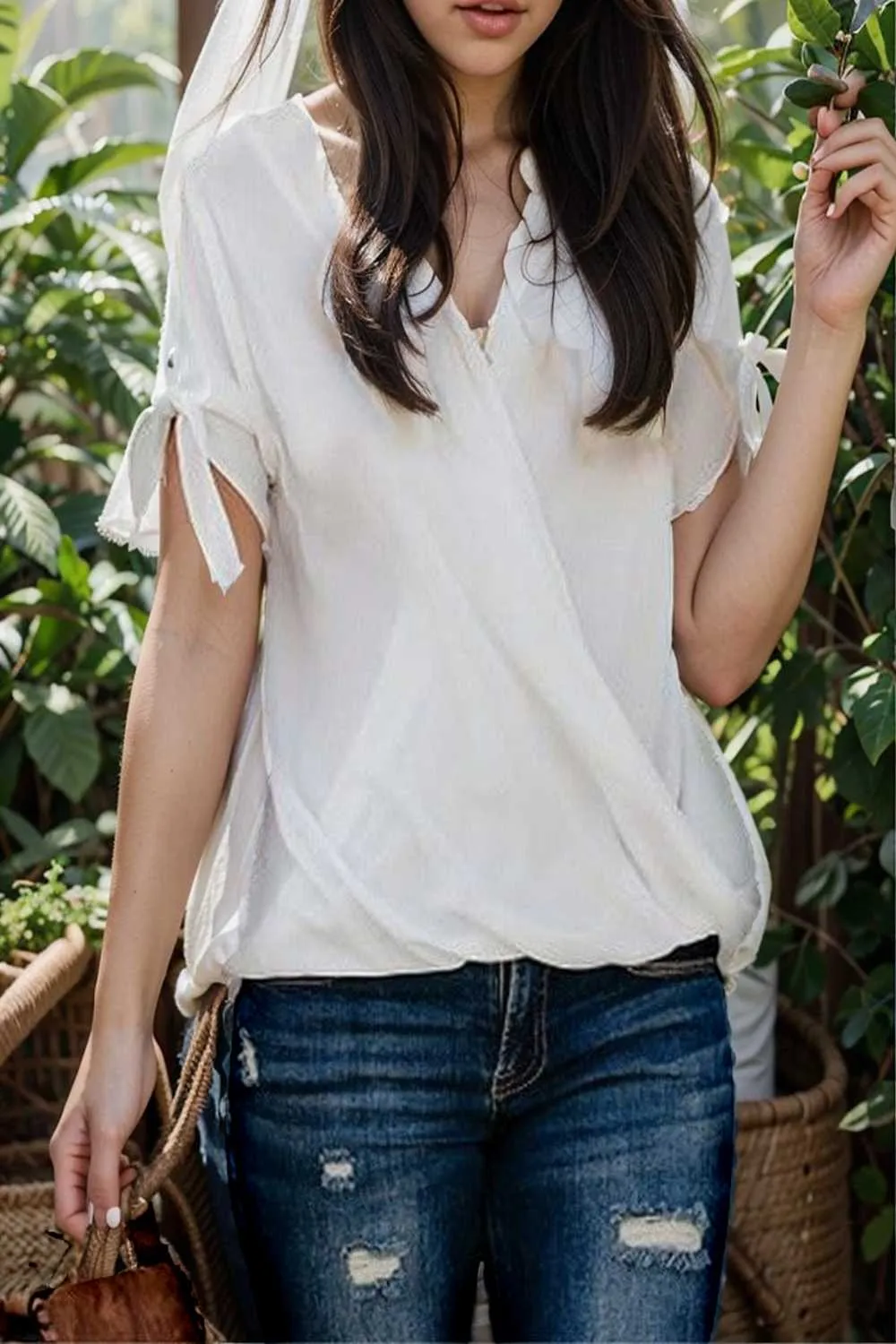 women s blouses loose solid belted long sleeve blouse