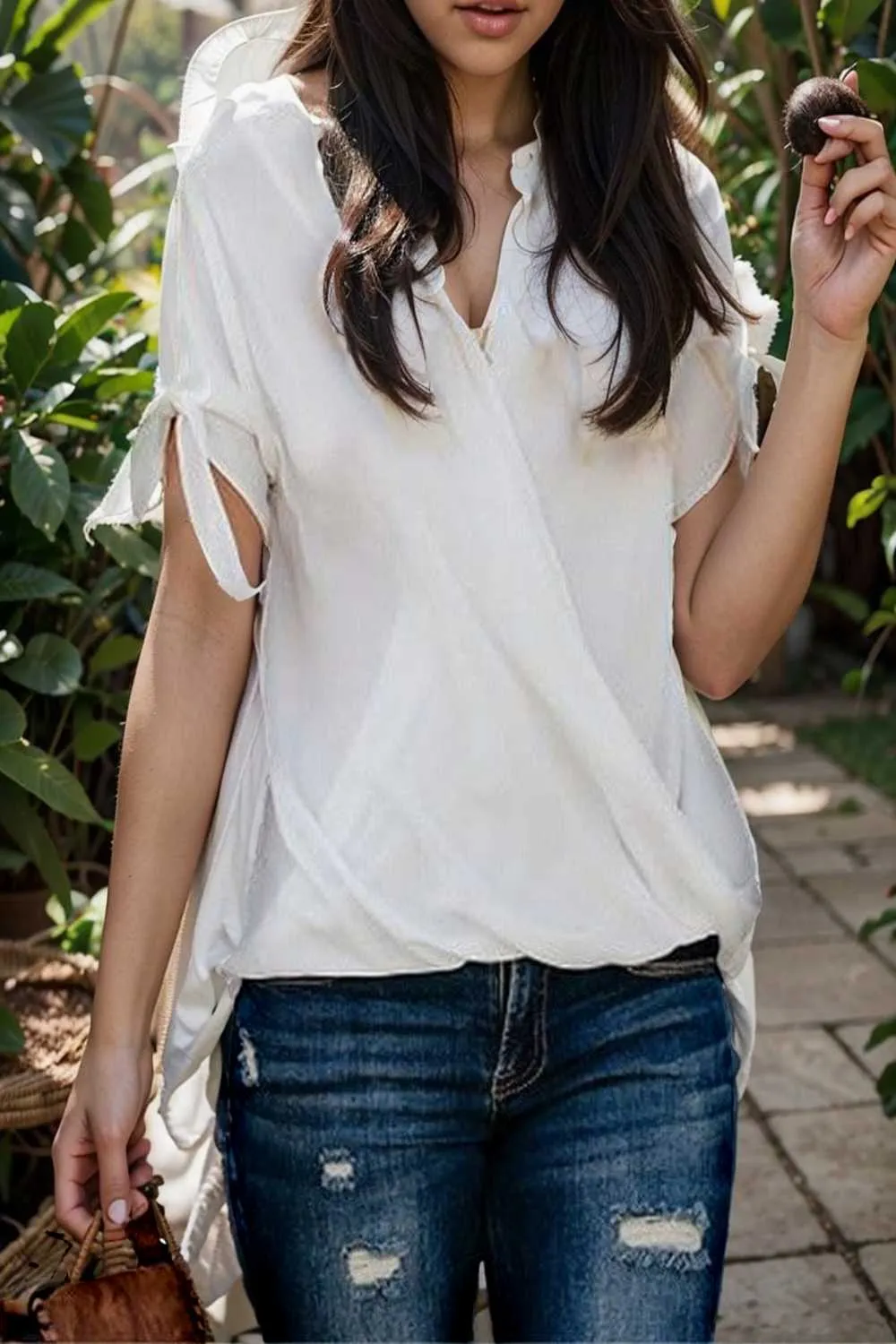 women s blouses loose solid belted long sleeve blouse