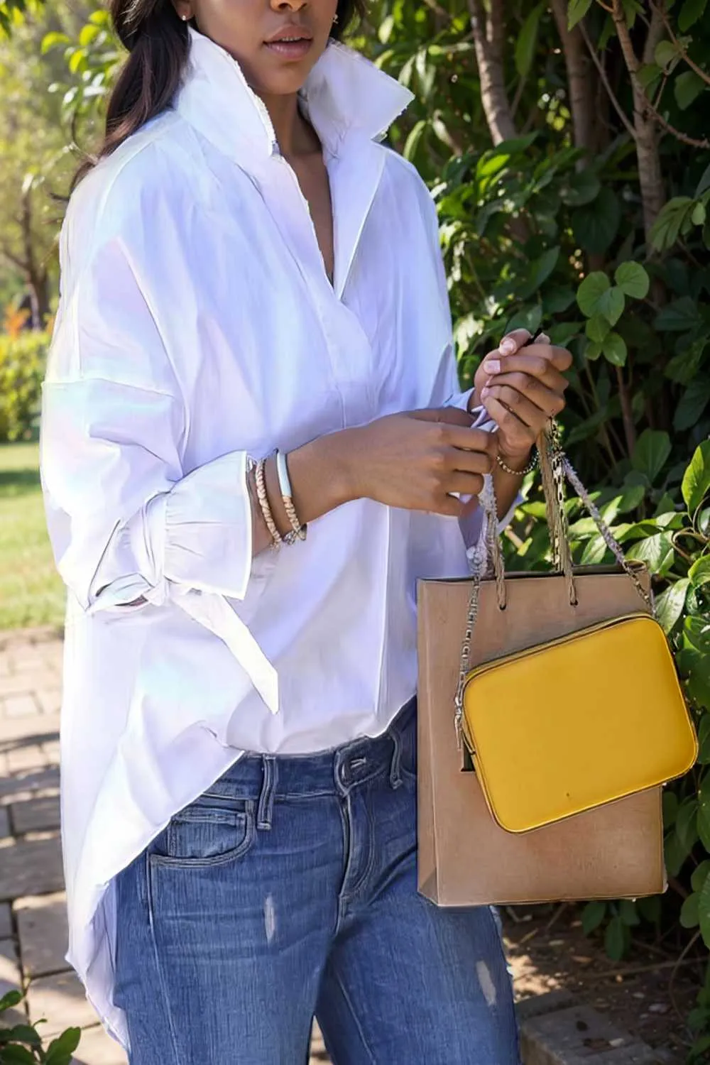 women s blouses loose solid belted long sleeve blouse