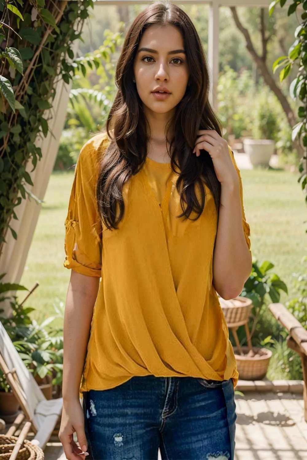 women s blouses loose solid belted long sleeve blouse