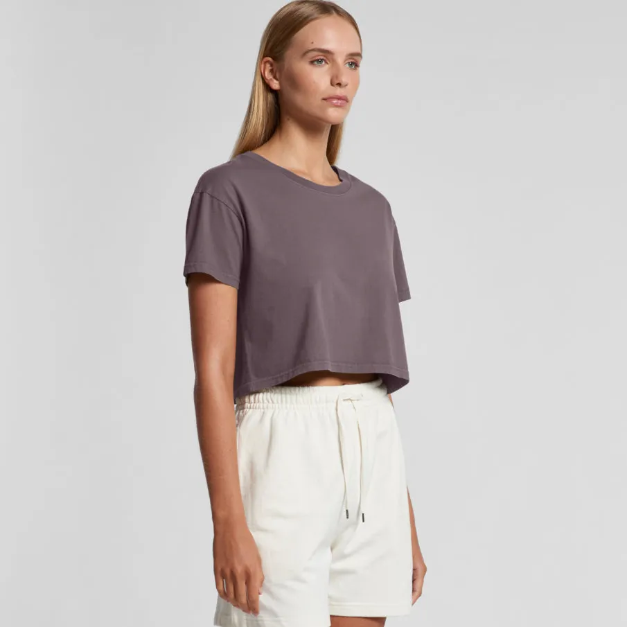 Womens Faded Crop T-Shirt (AS-4062F)