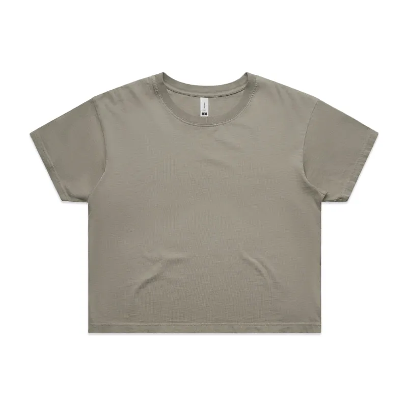 Womens Faded Crop T-Shirt (AS-4062F)