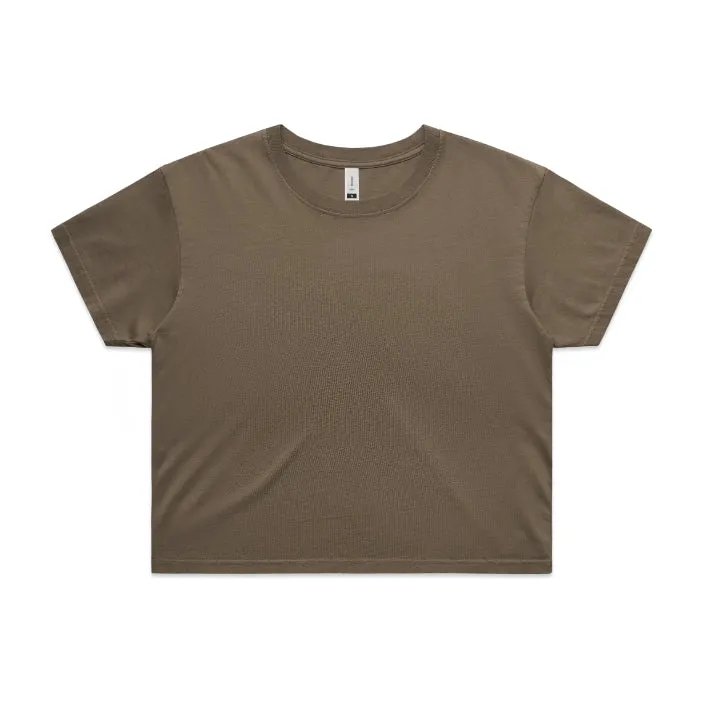 Womens Faded Crop T-Shirt (AS-4062F)