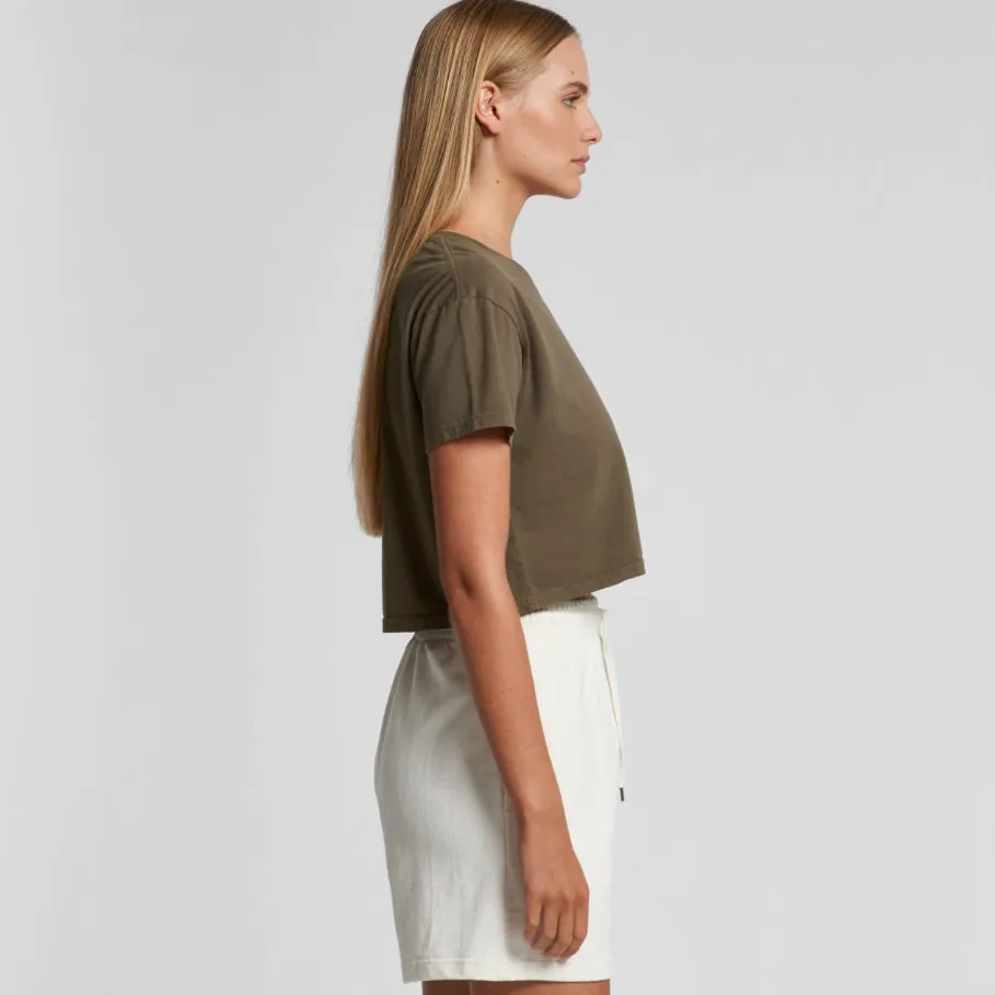 Womens Faded Crop T-Shirt (AS-4062F)