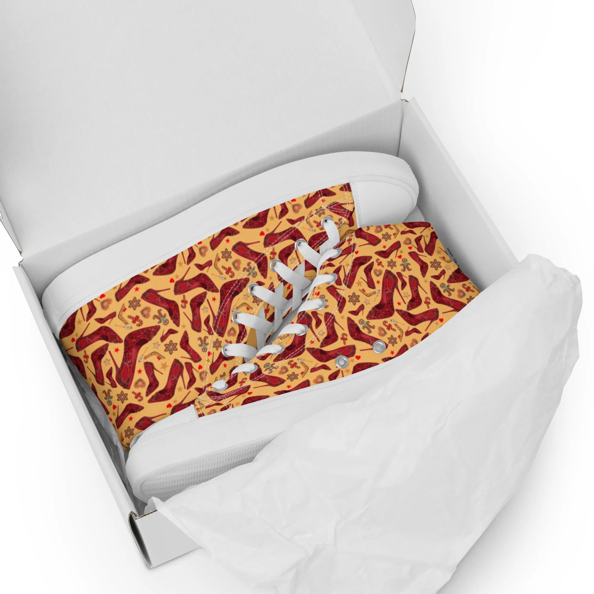 Women’s high top canvas shoes 'Ginger bread'
